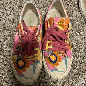 Farm Rio Currex Run Pro Sneakers Floral Garden Print